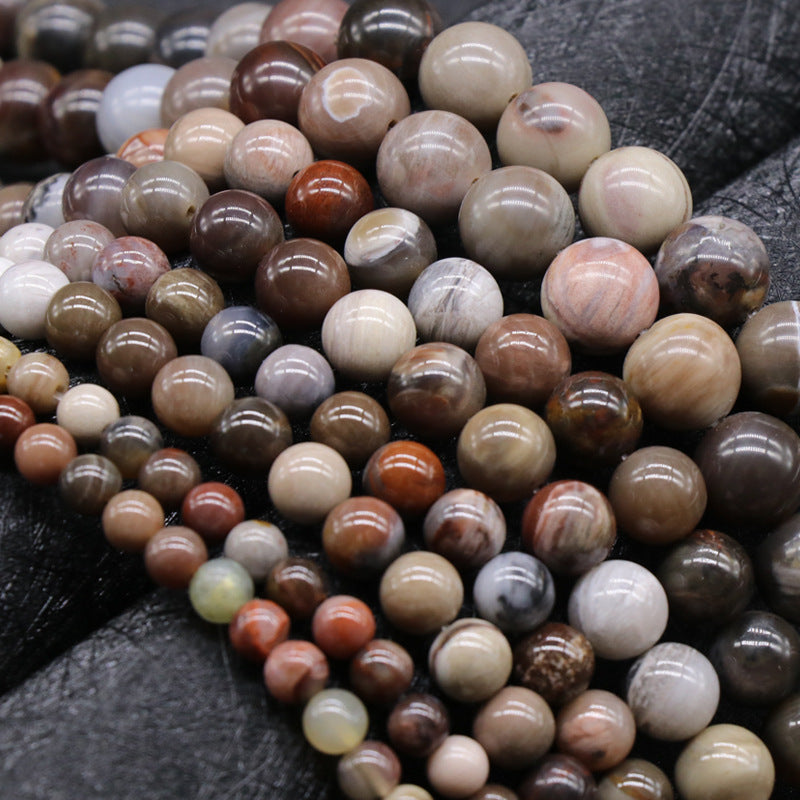 Petrified Wood Loose Bead Strand