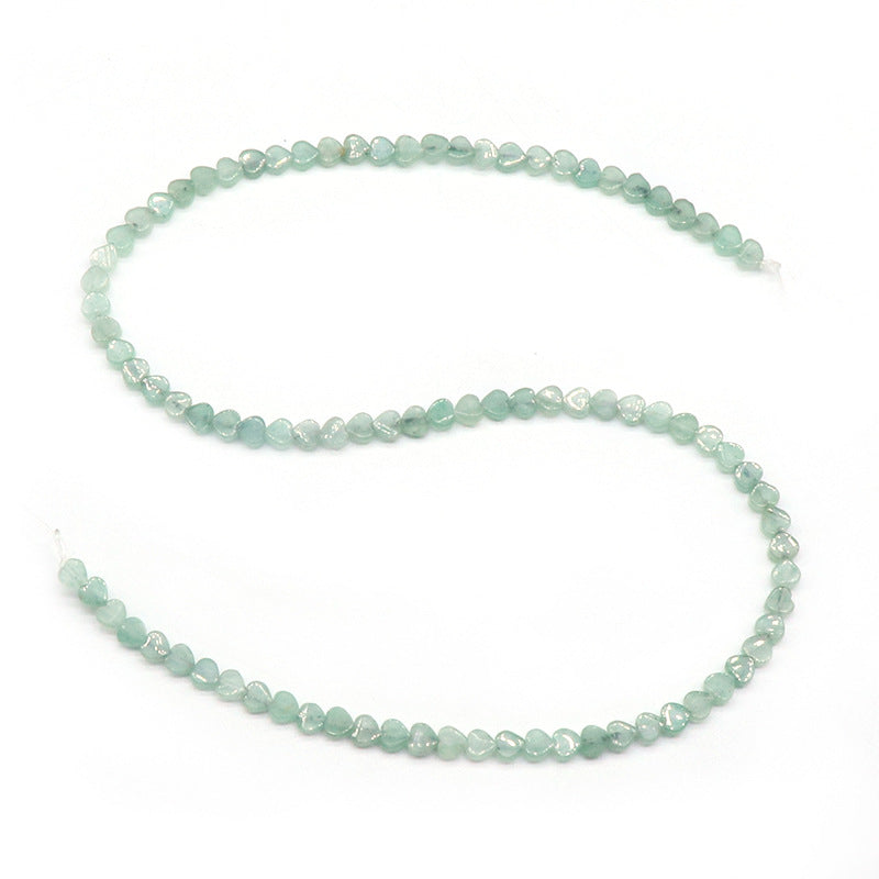 4MM Heart Shaped Loose Bead Strand