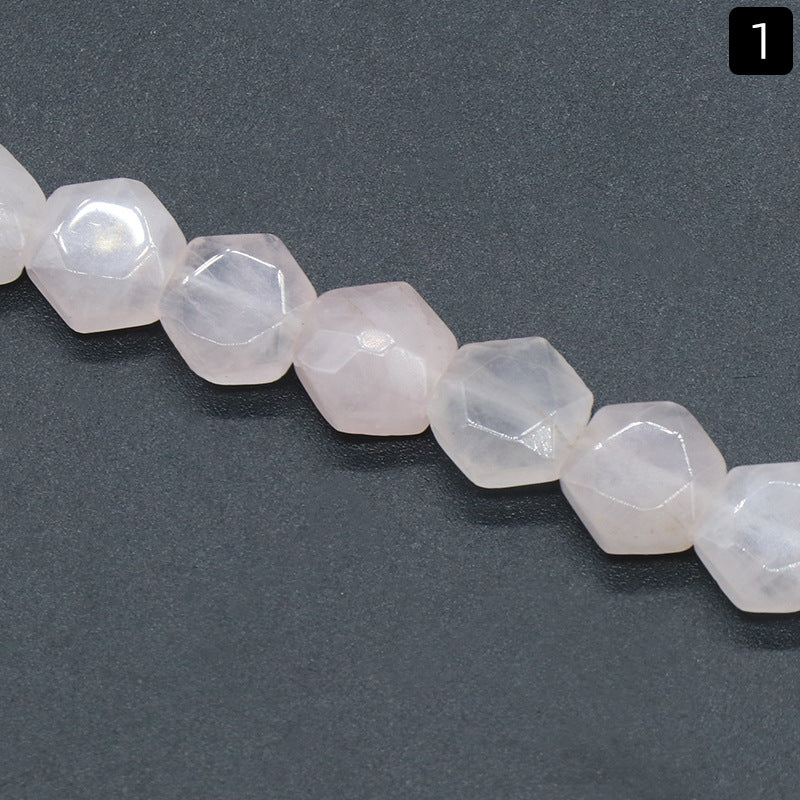 Hexagon SHaped Loose Bead Strand