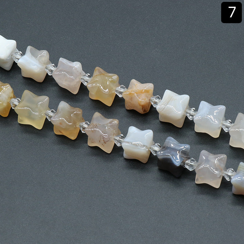 Merkaba Star Shaped Loose Bead Strand