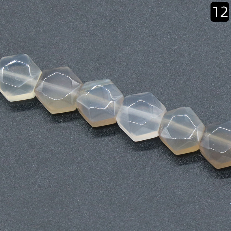 Hexagon SHaped Loose Bead Strand