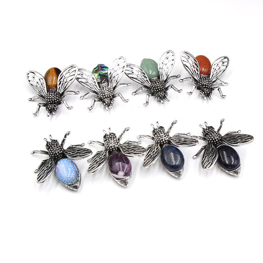 Crystal Bee Brooch&Pendant