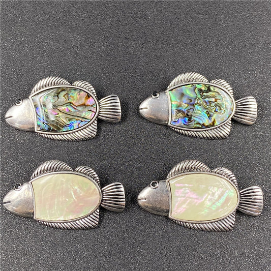 Abalone Shell Fish Brooch&Pendant