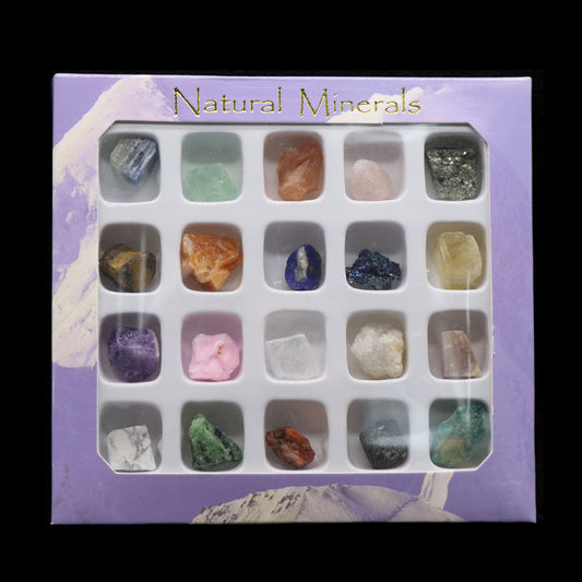 Raw Crystal Mineral Specimen Box
