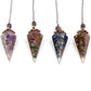 Conical Resin Crystal Chip Pendulum