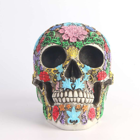 Colorful Resin Craft Skull Statues