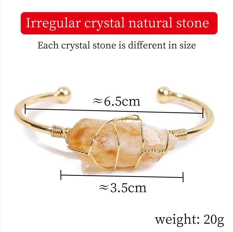 Natural Crystal Bangle
