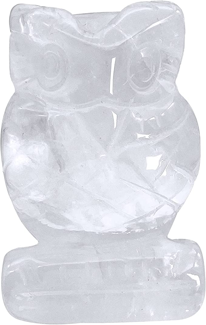 Owl Crystal Carving 2 inch