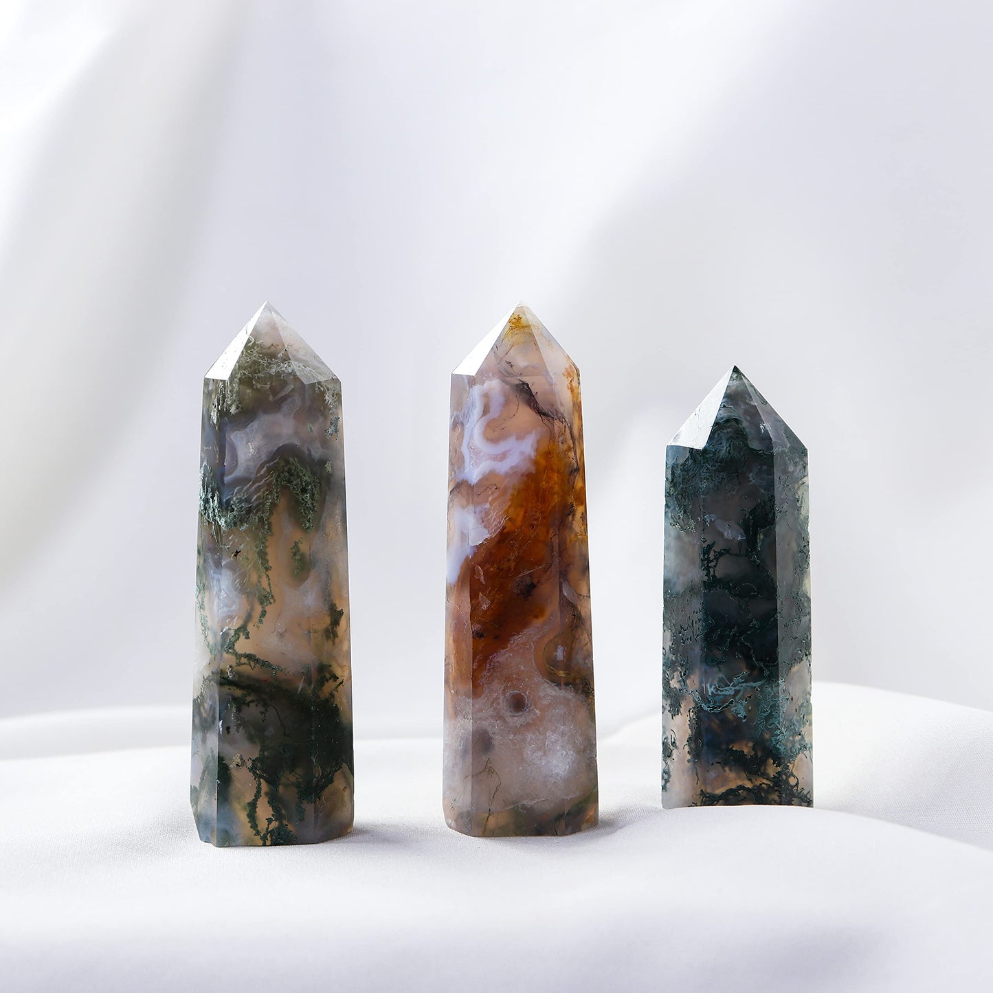 Moss agate tower