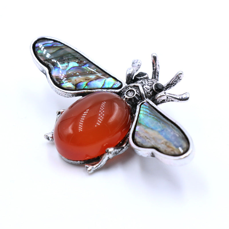 Honeybee Crystal Pin
