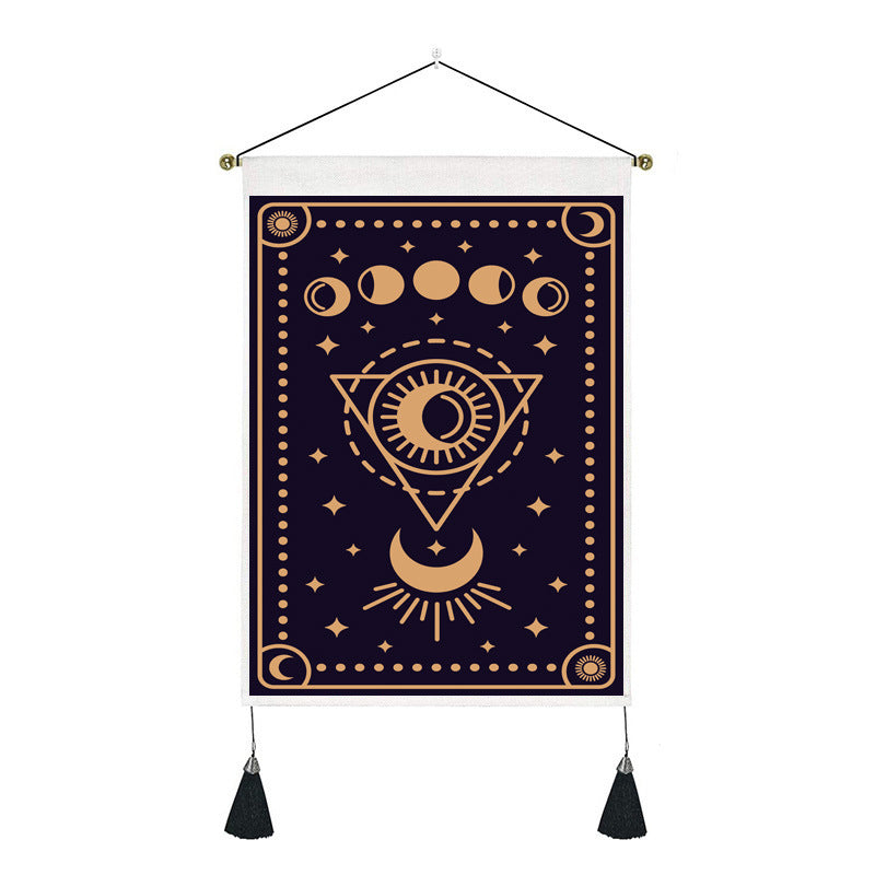 Short tapestry (Hamsa and tarot）