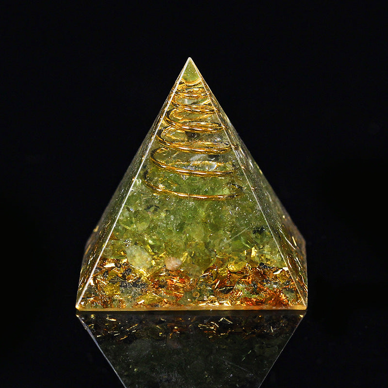 Gold Wire Mini Orgone Pyramid