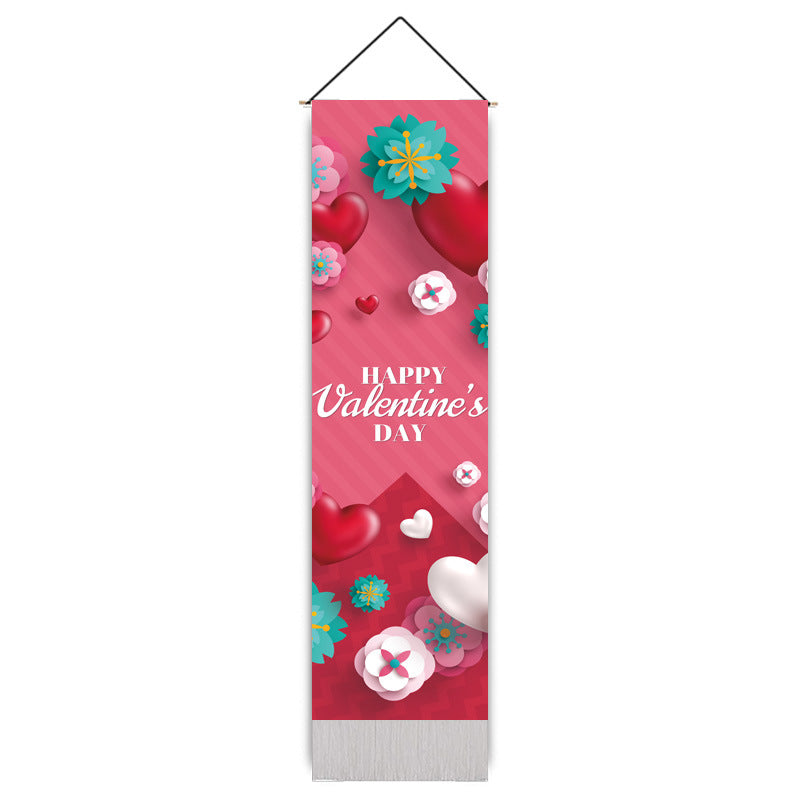 Long tapestry(christmas and Valentine's Day）