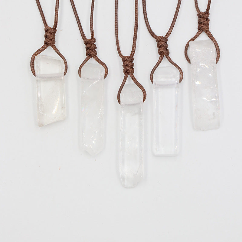 Natural Crystal Slab Necklace