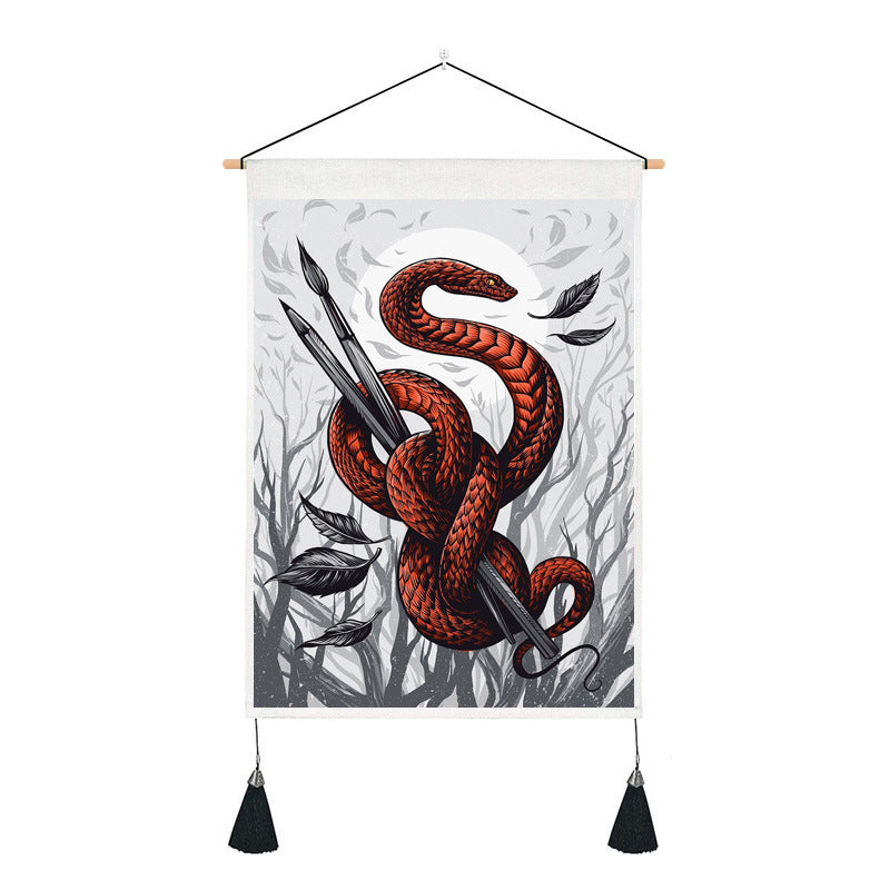 Short tapestry (Snake and butterfly)