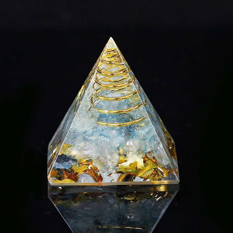 Gold Wire Mini Orgone Pyramid