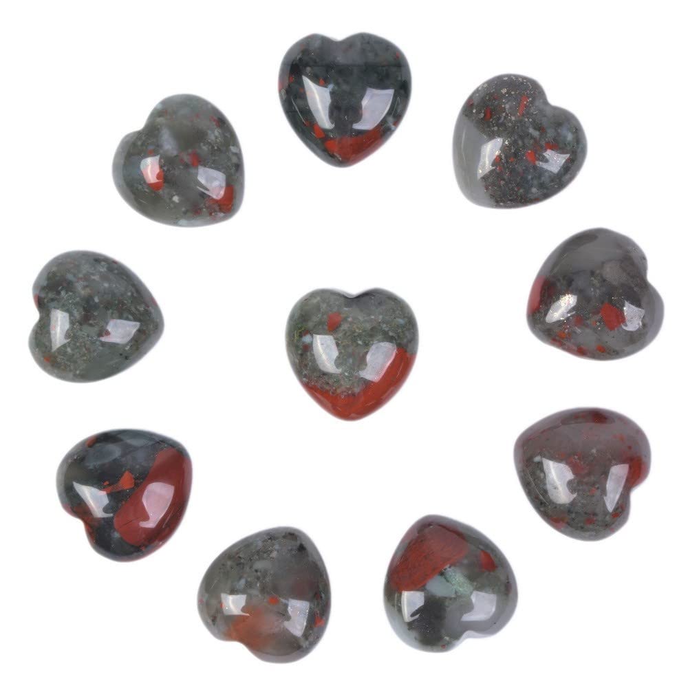 Heart shape natural stone 1 inch