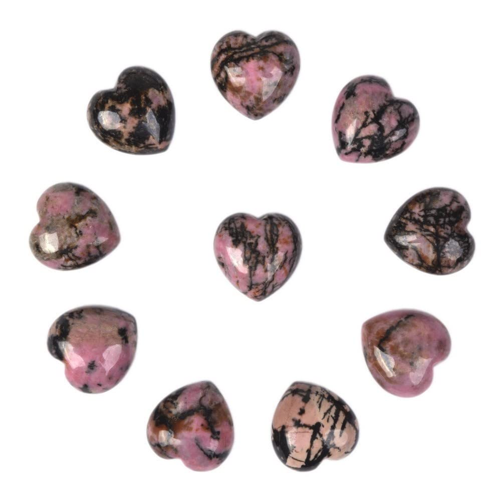 Heart shape natural stone 1 inch