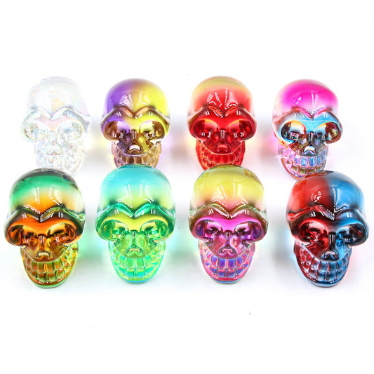 Colorful Melted Skull