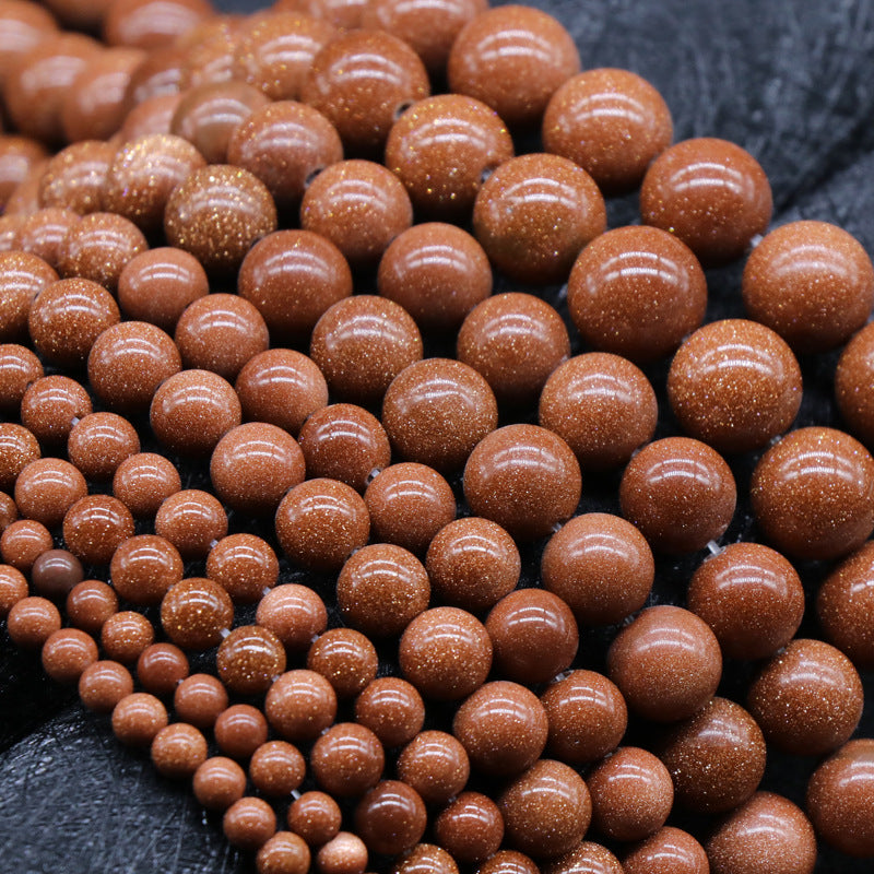 Gold Sandstone Loose Bead Strand