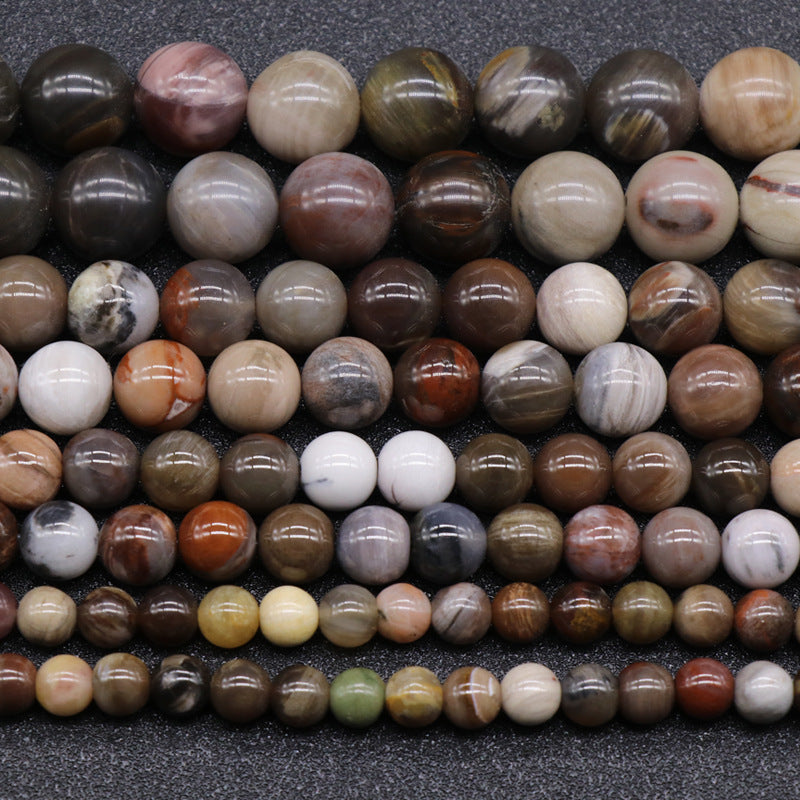 Petrified Wood Loose Bead Strand