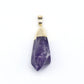 Gold/Silver Plated Amethyst&Citrine Raw Necklace