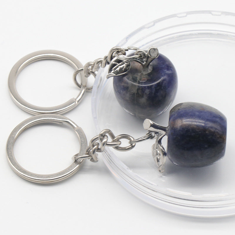 Crystal Apple Keychain