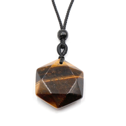 Crystal Hexagon Merkaba Star Necklace