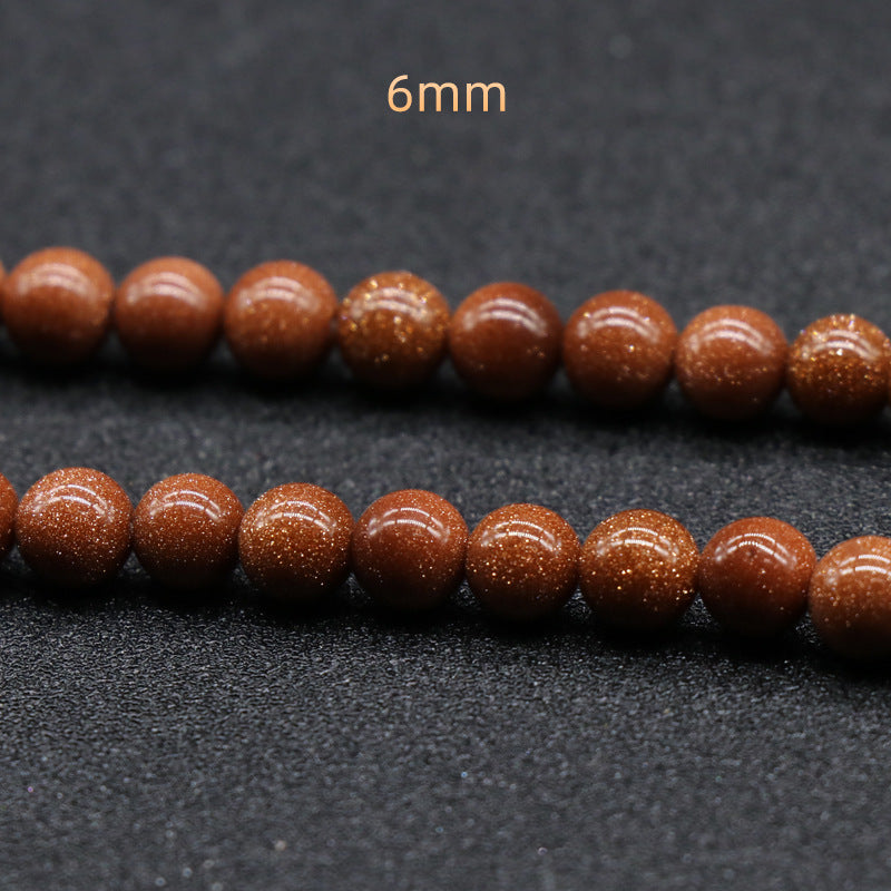 Gold Sandstone Loose Bead Strand