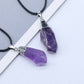 Gold/Silver Plated Amethyst&Citrine Raw Necklace