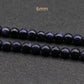 Blue Sandstone Loose Bead Strand