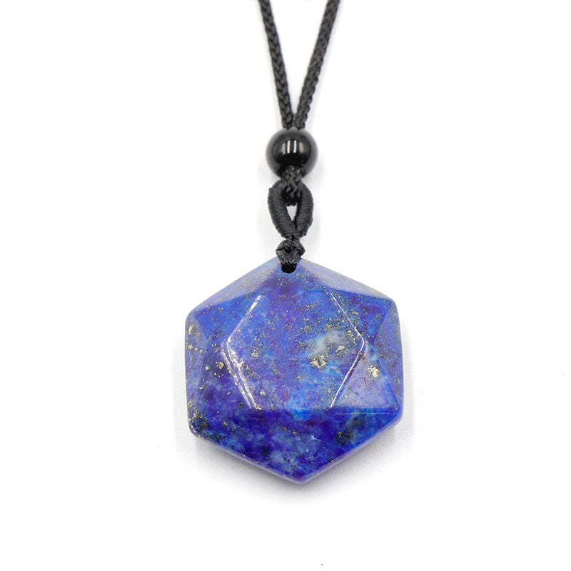 Crystal Hexagon Merkaba Star Necklace