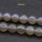 Grey Agate Loose Bead Strand