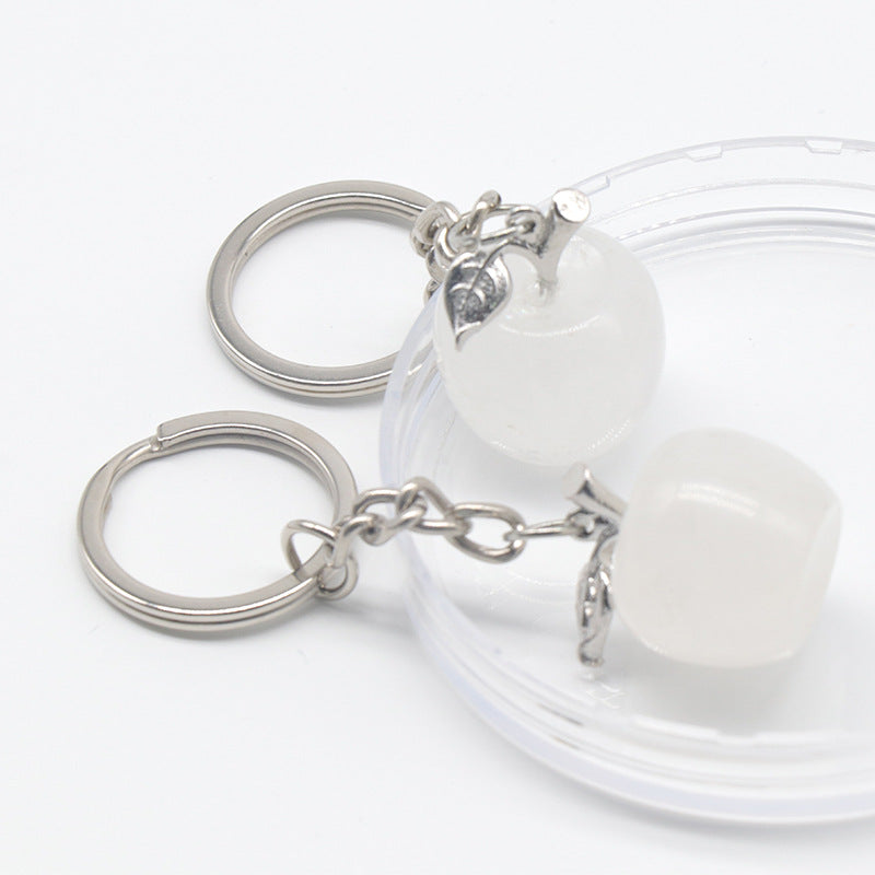 Crystal Apple Keychain