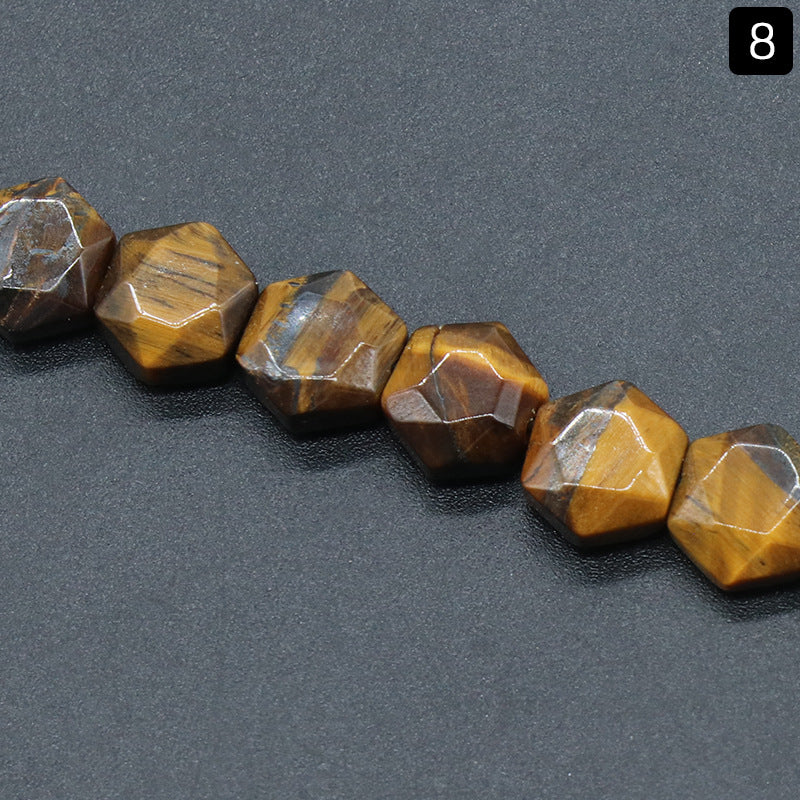 Hexagon SHaped Loose Bead Strand