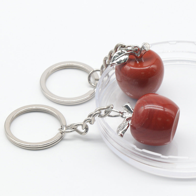 Crystal Apple Keychain