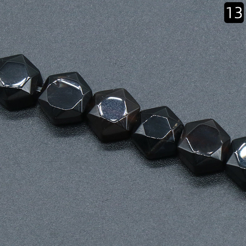 Hexagon SHaped Loose Bead Strand