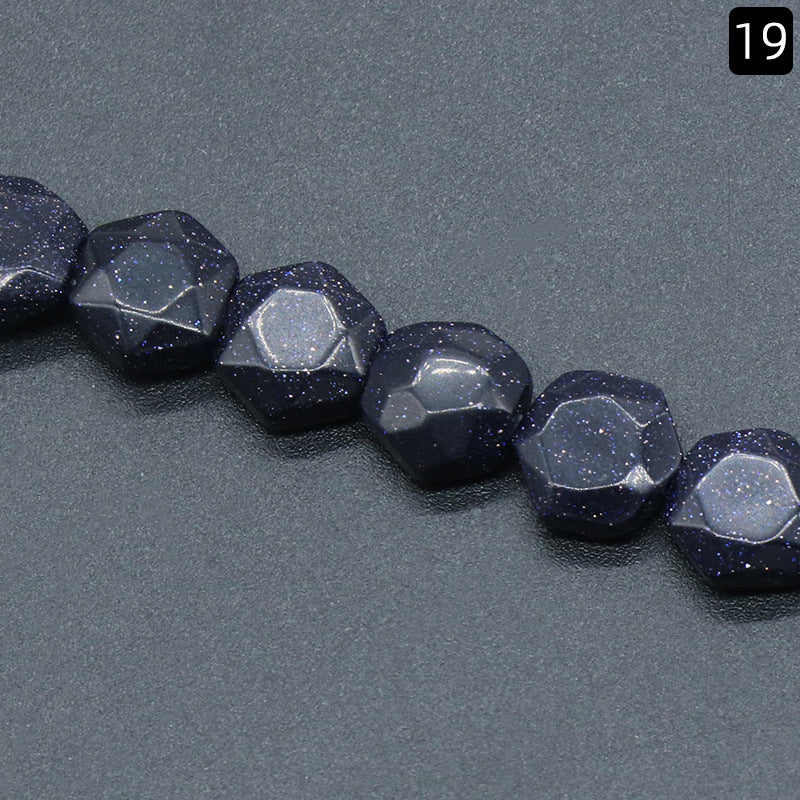 Hexagon SHaped Loose Bead Strand