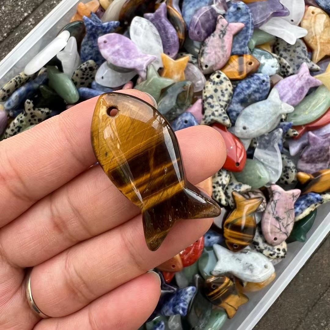 Crystal Fish Pendant