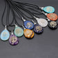 Tree of Life Crystal Droplet Pendant/Necklace