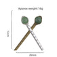 Crystal Stone Metal Bookmark Ruler