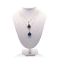 Silver Round Plated Tear Drop Necklace