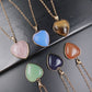 Gold Round Plated Heart Necklace