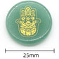 Hamsa Round Crystal Reiki Stone Button