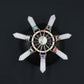 7 Crystal Point Chakra Bead Energy Generator