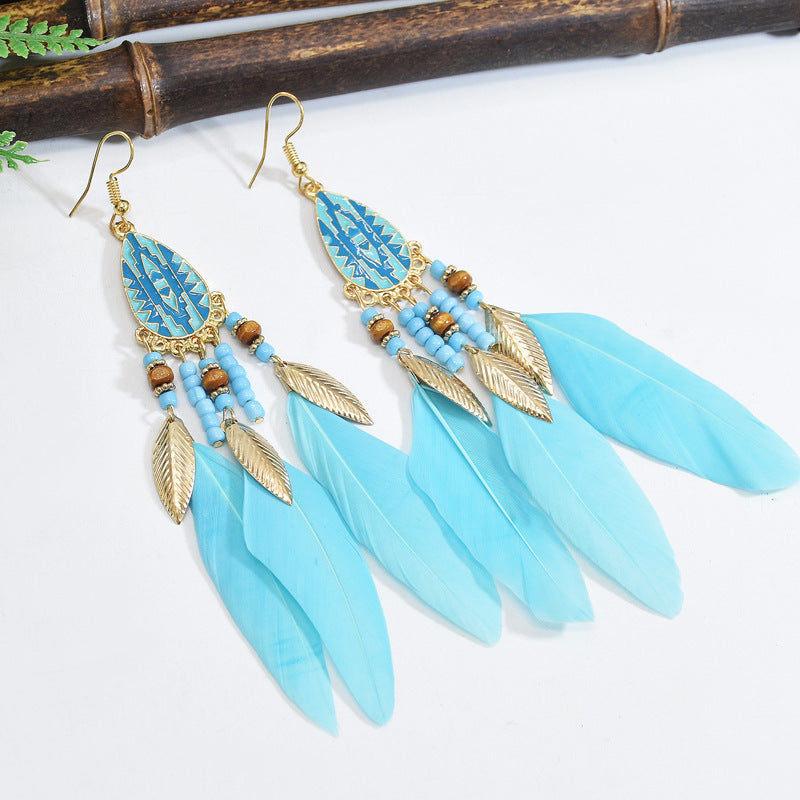 Bohemian Feather Earrings