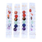 Natural Selenite Stick Wire Wrapped 7 Chakra Stones