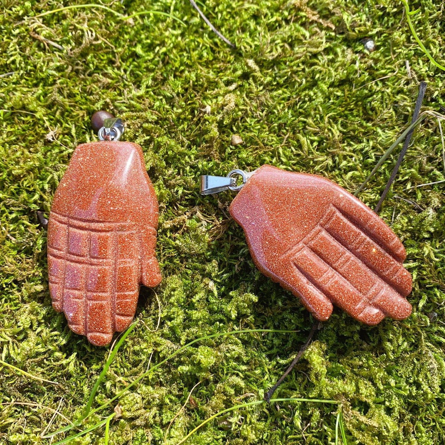 Crystal Buddha Hand Pendant