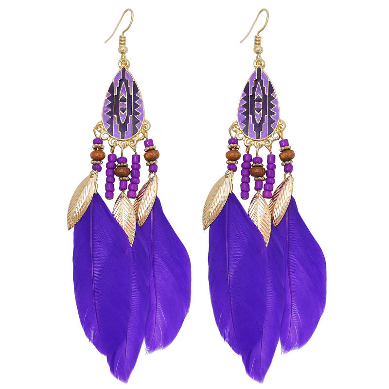 Bohemian Feather Earrings