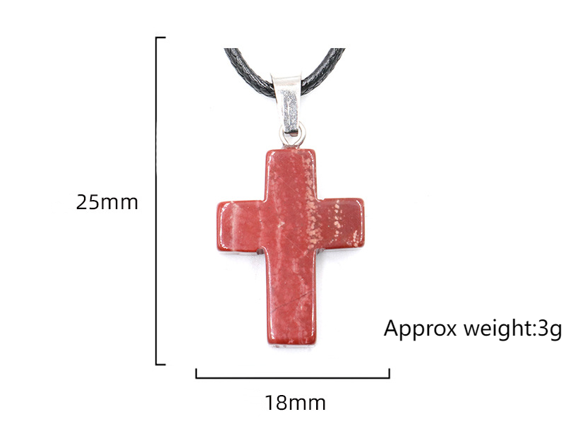 Crystal Crossing Pendant